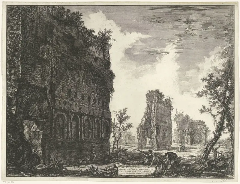 Villa Adriana te Tivoli Wall Art by Unknown - High-Resolution Digital Print