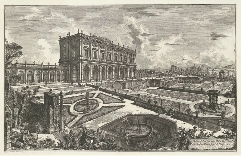 Villa Albani te Rome Wall Art by Unknown - High-Resolution Digital Print