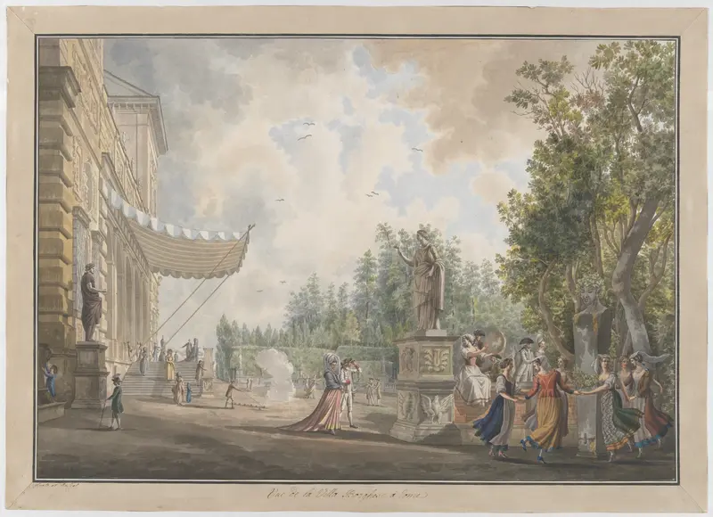 Villa Borghese Wall Art by Giovanni Volpato - High-Resolution Digital Print