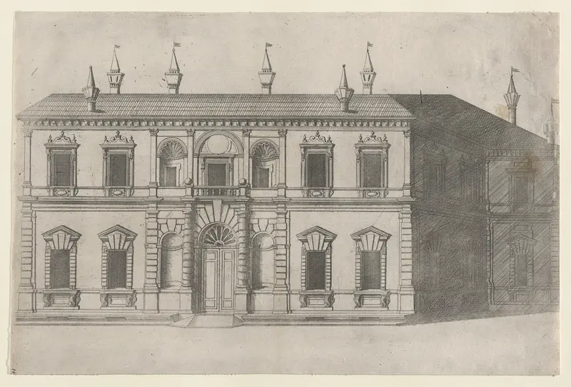 Villa di Papa Giulio, from "Speculum Romanae Magnificentiae" Wall Art by Anonymous - High-Resolution Digital Print