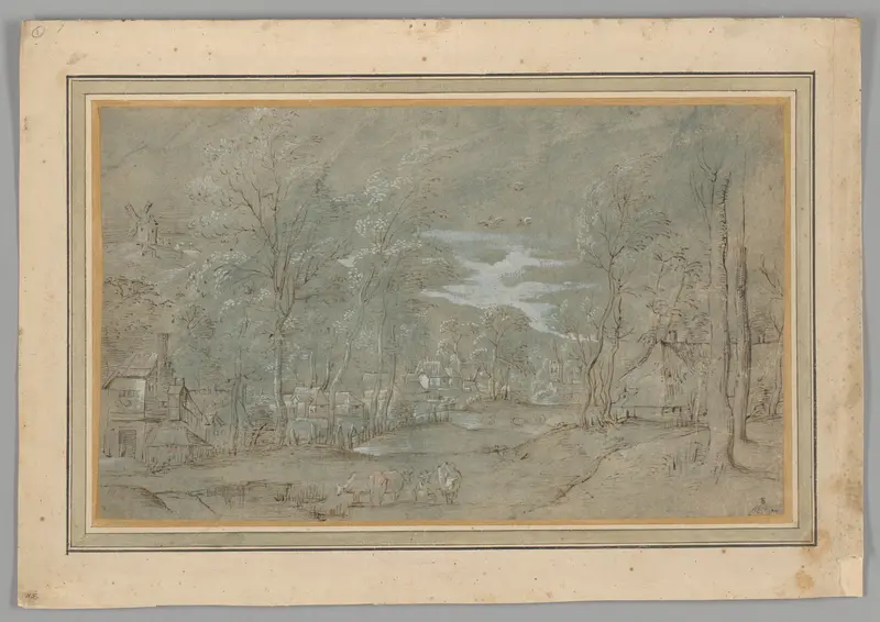 Village Among the Trees Wall Art by Master of the Small Landscapes - High-Resolution Digital Print