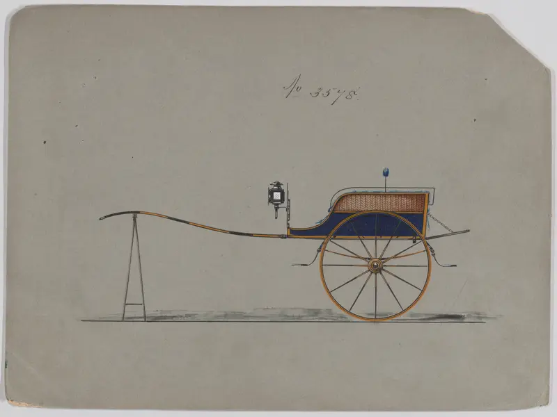Village Cart #3578 Wall Art by Brewster & Co. - High-Resolution Digital Print
