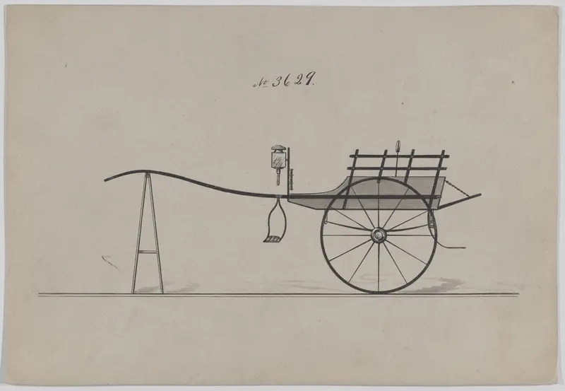 Village Cart #3629 Wall Art by Brewster & Co. - High-Resolution Digital Print
