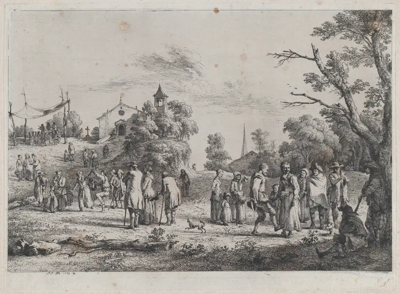Village Festival Wall Art by Jean Jacques de Boissieu - High-Resolution Digital Print