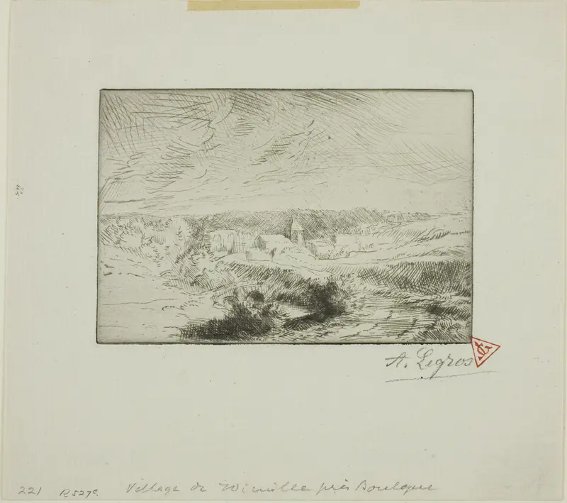 Village of Wimille, Near Boulogne Wall Art by Alphonse Legros - High-Resolution Digital Print