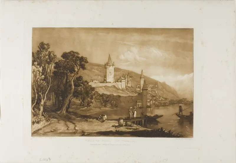 Ville de Thun, plate 59 from Liber Studiorum