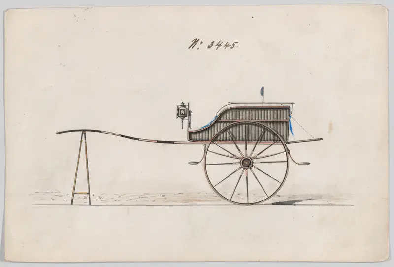 Villiage Cart #3445 Wall Art by Brewster & Co. - High-Resolution Digital Print