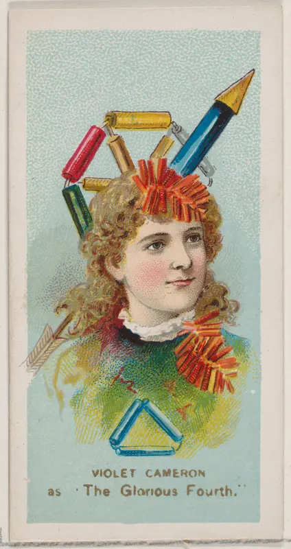 Violet Cameron as "The Glorious Fourth," from the series Fancy Dress Ball Costumes (N73) for Duke brand cigarettes Wall Art by W. Duke, Sons & Co. - High-Resolution Digital Print