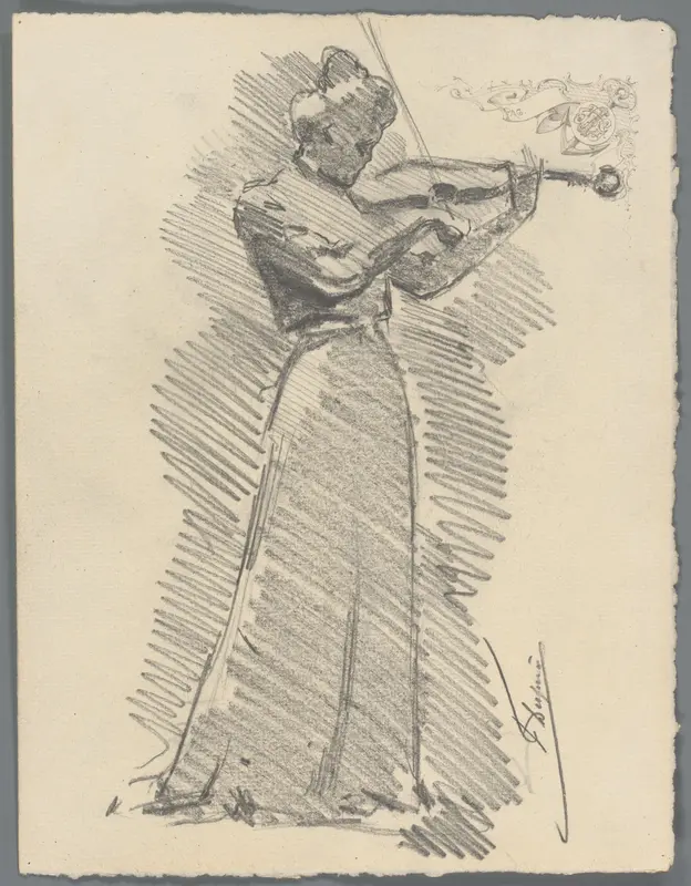 Violist Wall Art by Unknown - High-Resolution Digital Print