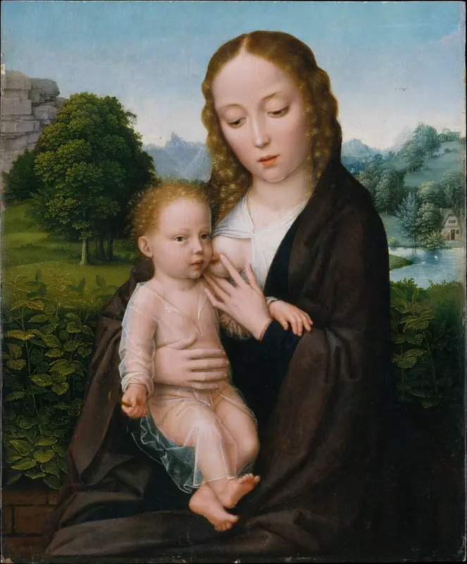 Virgin and Child Wall Art by Gerard David - High-Resolution Digital Print