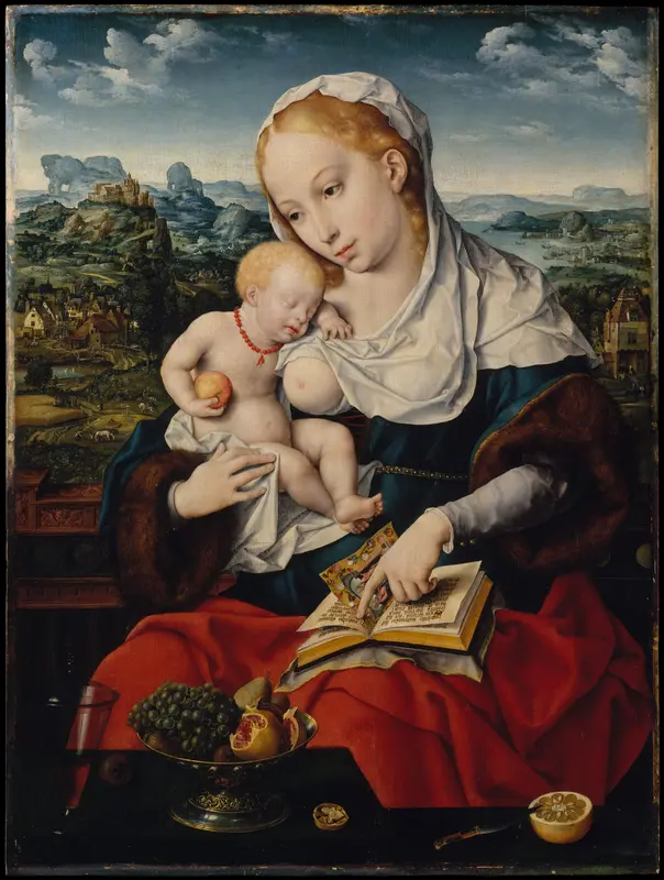 Virgin and Child Wall Art by Joos van Cleve - High-Resolution Digital Print