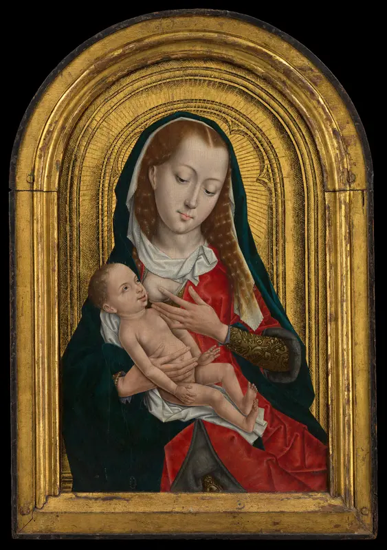 Virgin and Child Wall Art by Follower of Rogier van der Weyden (Master of the Saint Ursula Legend Group, Netherlandish, active late 15th century) - High-Resolution Digital Print