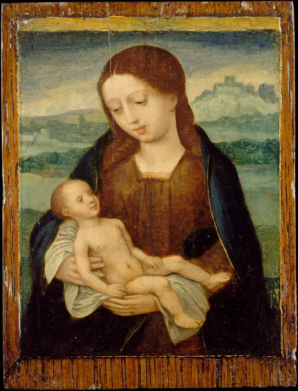 Virgin and Child Wall Art by Master of the Female Half-Lengths - High-Resolution Digital Print