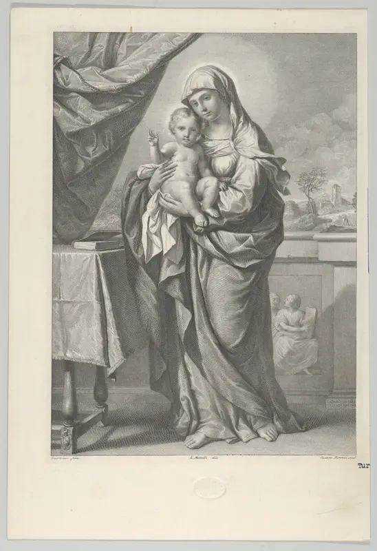 Virgin and Child Wall Art by Cesare Ferreri - High-Resolution Digital Print