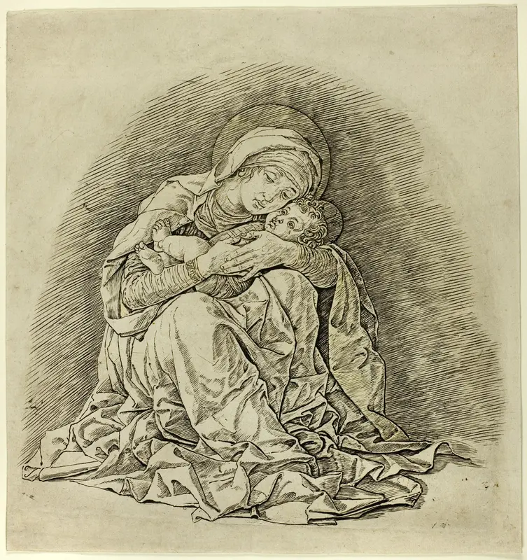Virgin and Child Wall Art by Andrea Mantegna - High-Resolution Digital Print