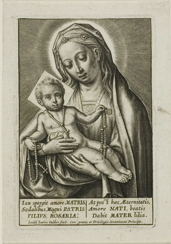 Virgin and Child Wall Art by Jean Valdor - High-Resolution Digital Print