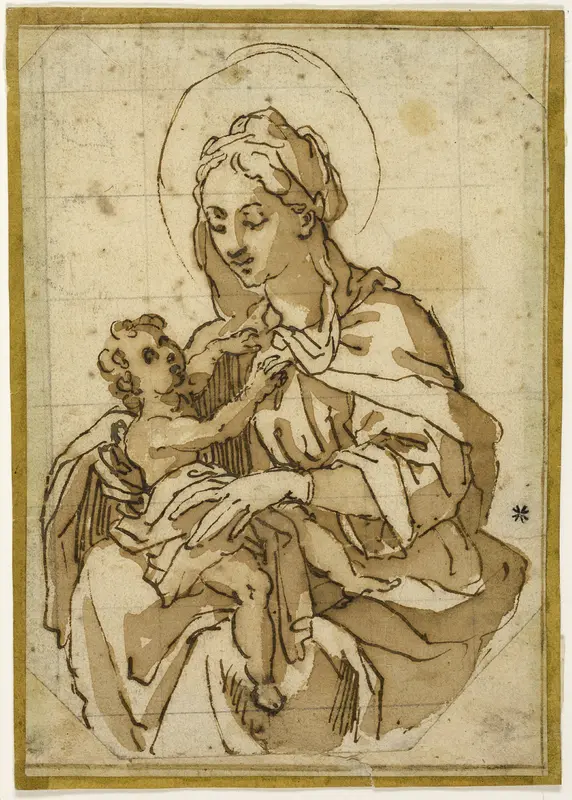 Virgin and Child Wall Art by Circle of Francesco Vanni - High-Resolution Digital Print