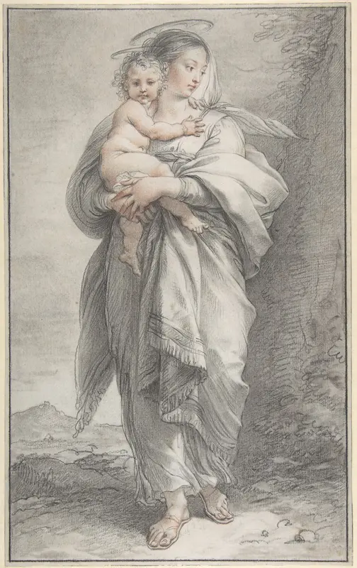 Virgin and Child Wall Art by Giuseppe Cades - High-Resolution Digital Print