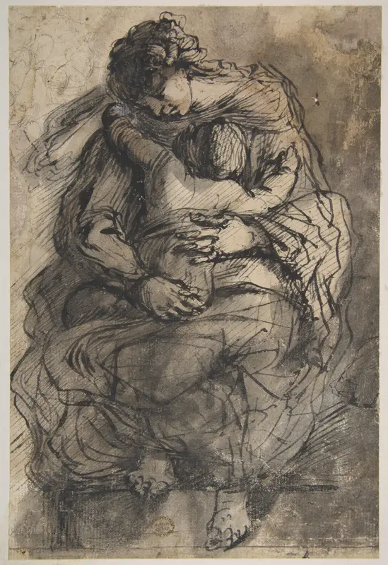 Virgin and Child Wall Art by Giulio Cesare Procaccini - High-Resolution Digital Print