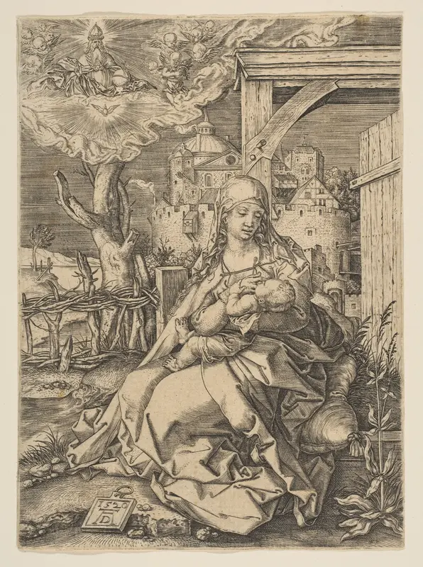 Virgin and Child Wall Art by Albrecht Dürer - High-Resolution Digital Print