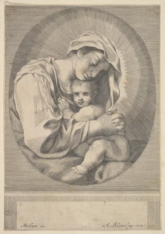 Virgin and Child Wall Art by Abraham Blooteling - High-Resolution Digital Print