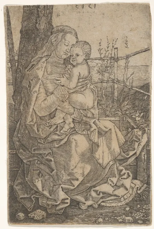 Virgin and Child Seated by a Tree (copy) Wall Art by Albrecht Dürer - High-Resolution Digital Print