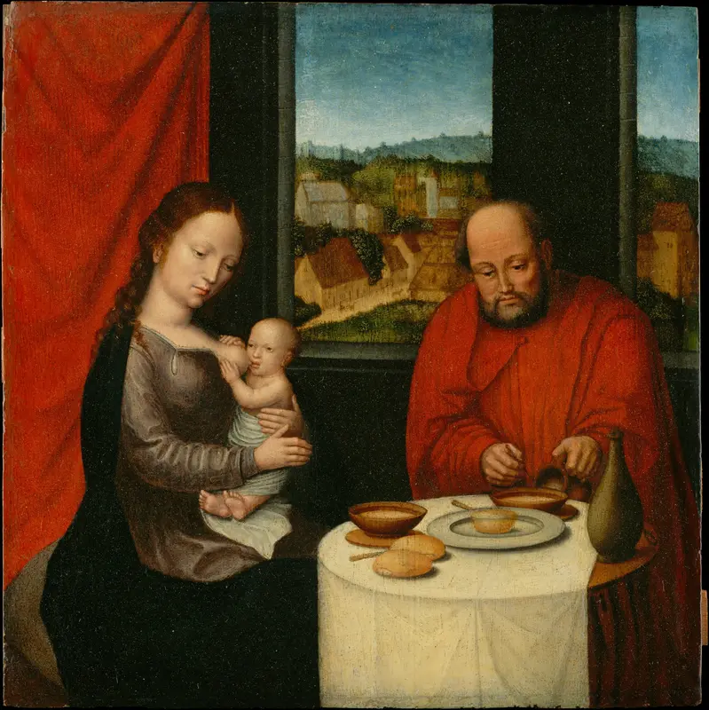 Virgin and Child with Saint Joseph Wall Art by Netherlandish Painter, second half of 16th century - High-Resolution Digital Print