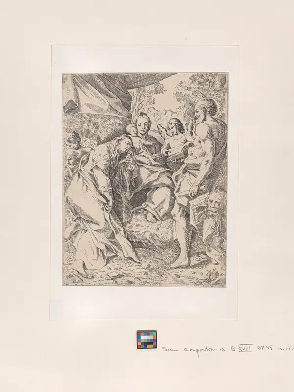 Virgin and Child, with Saints Jerome and Mary Magdalene and angels Wall Art by Anonymous - High-Resolution Digital Print