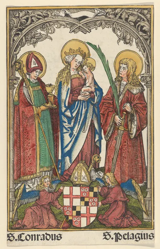 Virgin and Child with the Patron Saints of Constance Wall Art by Hans Burgkmair - High-Resolution Digital Print