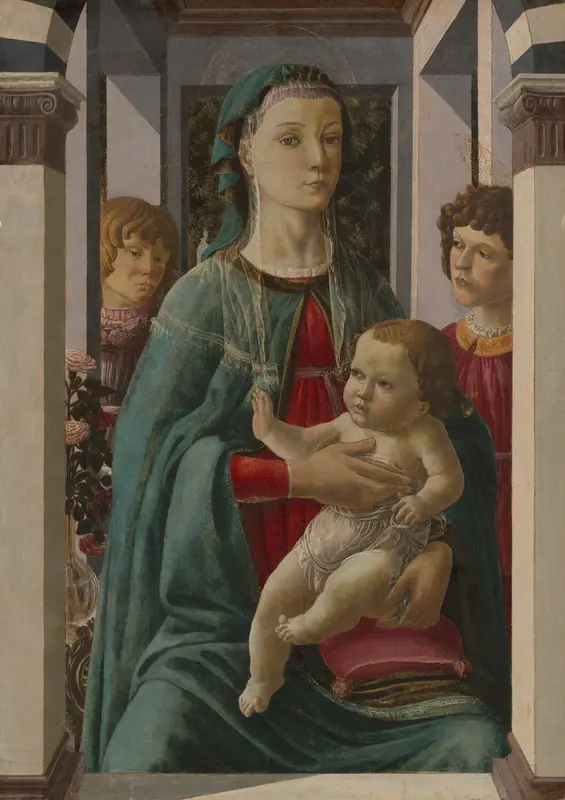 Virgin and Child with Two Angels