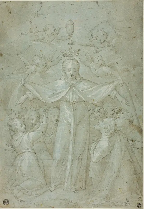 Virgin of Mercy (Madonna della Misericordia) Wall Art by Filippo Bellini - High-Resolution Digital Print