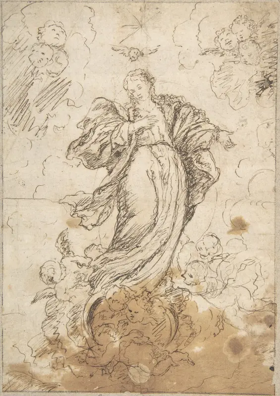 Virgin of the Immaculate Conception Wall Art by Anonymous, Spanish, School of Seville, 17th century - High-Resolution Digital Print