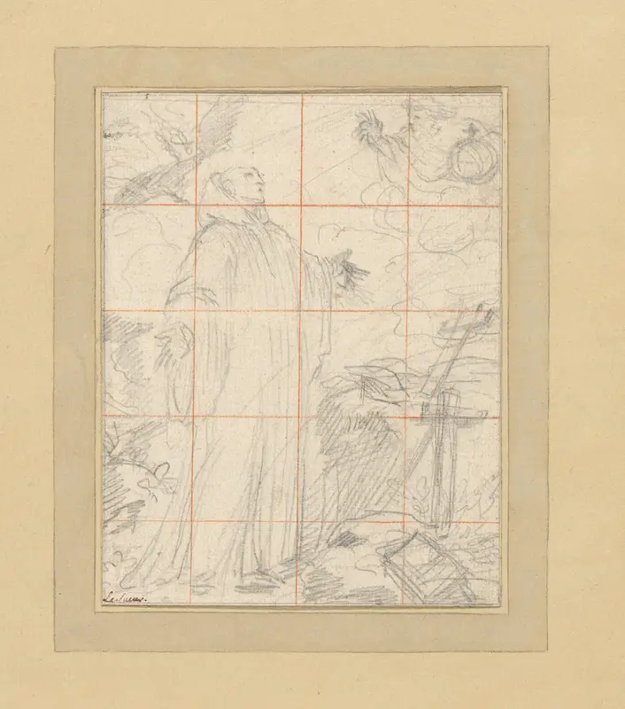 Visioen van de Heilige Bruno Wall Art by Eustache Lesueur - High-Resolution Digital Print