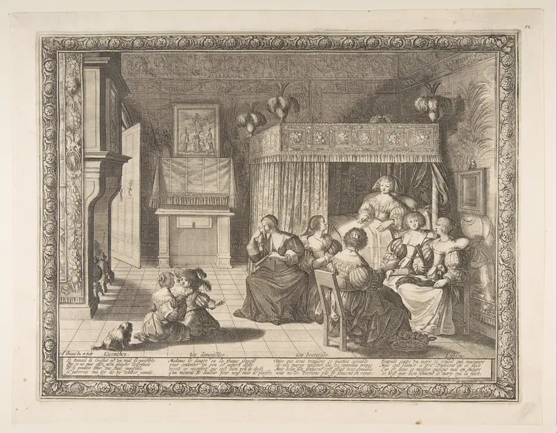 Visit to the New Mother Wall Art by Abraham Bosse - High-Resolution Digital Print