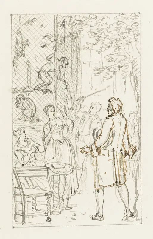 Visit to the Zoo Wall Art by Pieter Bartholomeusz. Barbiers - High-Resolution Digital Print