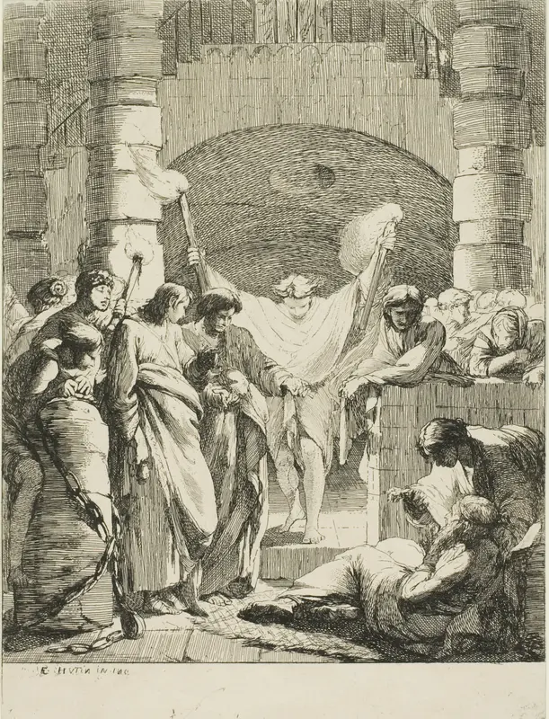 Visiting Prisoners, from The Seven Acts of Mercy Wall Art by François Hutin - High-Resolution Digital Print