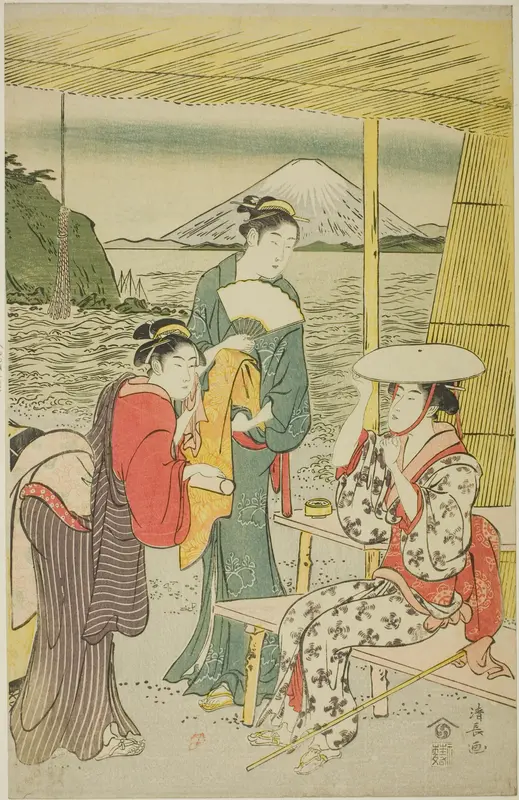 Visitors to Enoshima