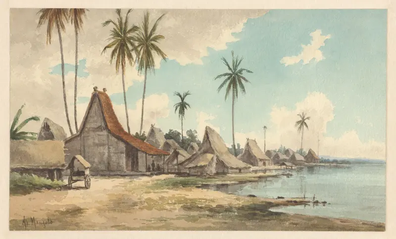 Vissersdorp te Madura Wall Art by Unknown - High-Resolution Digital Print