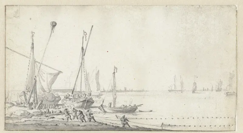 Vissershaven Wall Art by Willem van de Velde (II) - High-Resolution Digital Print