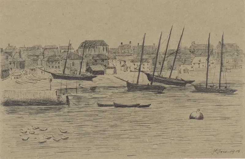 Vissersplaatsje St. Ives Wall Art by Prosper-Alphonse Isaac - High-Resolution Digital Print