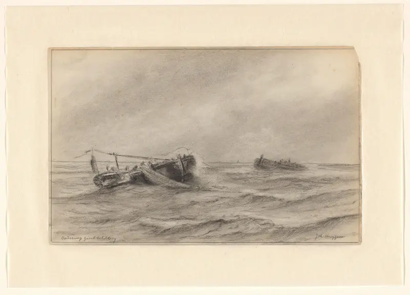 Vissersschepen op zee Wall Art by Unknown - High-Resolution Digital Print