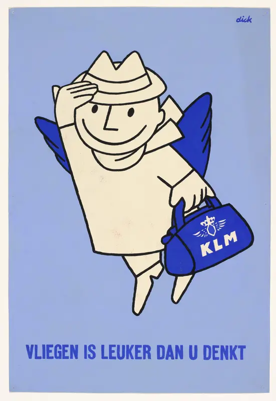 vliegen is leuker dan u denkt (Flying is More Fun Than You Think) Wall Art by Unknown - High-Resolution Digital Print