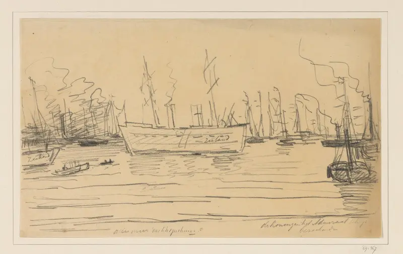 Vlootschouw ter gelegenheid van de inhuldiging van koningin Wilhelmina, 1898 Wall Art by Hendrik Willem Mesdag - High-Resolution Digital Print