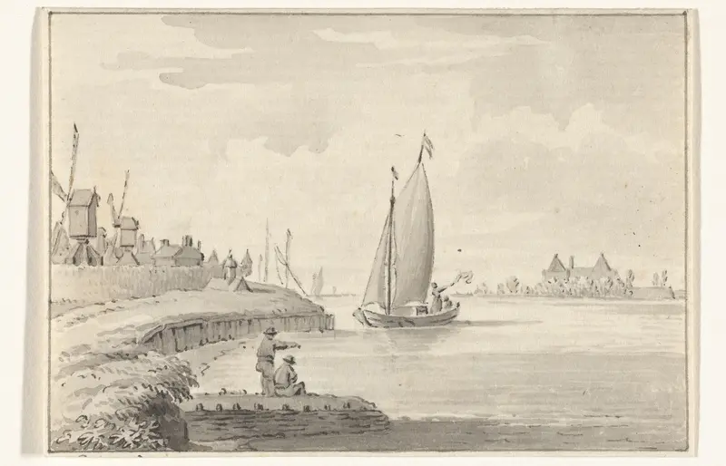 Vlucht van Hugo de Groot naar Gorinchem per schip, 1621 Wall Art by Jacobus Buys - High-Resolution Digital Print