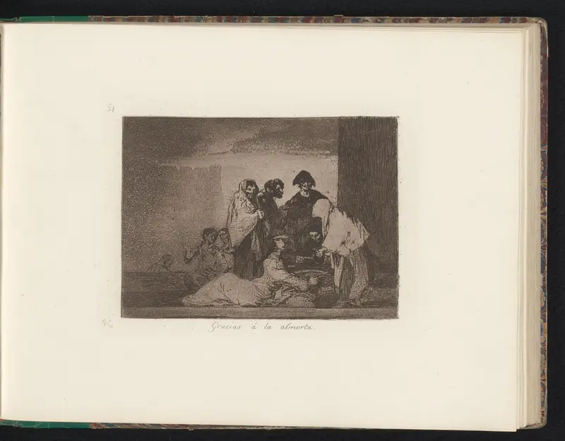 Vluchtelingen delen voedsel bij een kookpot Wall Art by Francisco de Goya - High-Resolution Digital Print