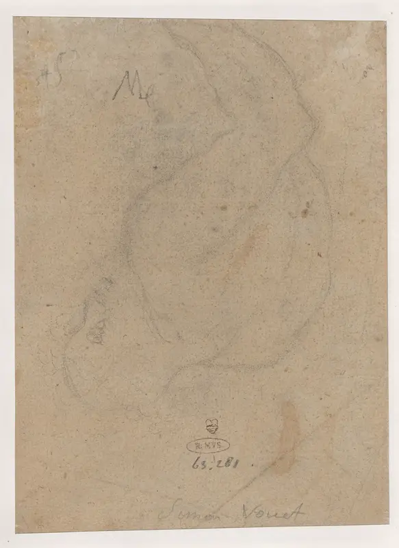 Vluchtige opzet voor een zittende faun Wall Art by Unknown - High-Resolution Digital Print