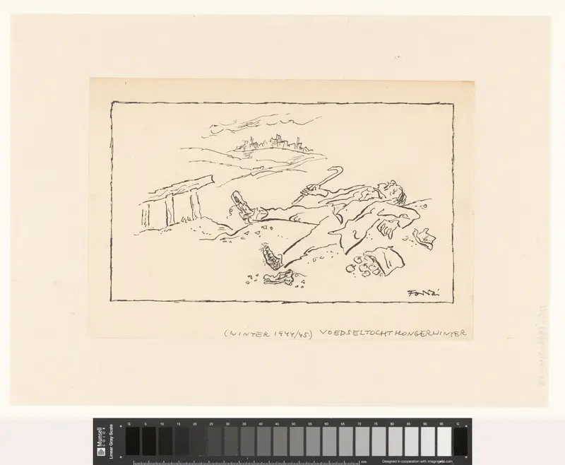 Voedseltocht hongerwinter Wall Art by Unknown - High-Resolution Digital Print