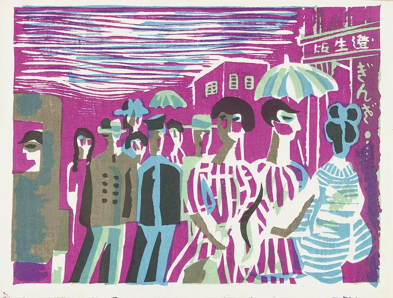 Voetgangers in Ginza Wall Art by Hirai Koichi - High-Resolution Digital Print