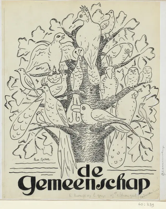 Vogels in een boom Wall Art by Unknown - High-Resolution Digital Print