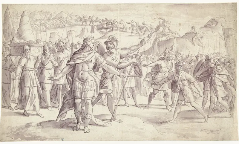 Volk van Israël steekt de rivier over Wall Art by Frans Francken (I) - High-Resolution Digital Print